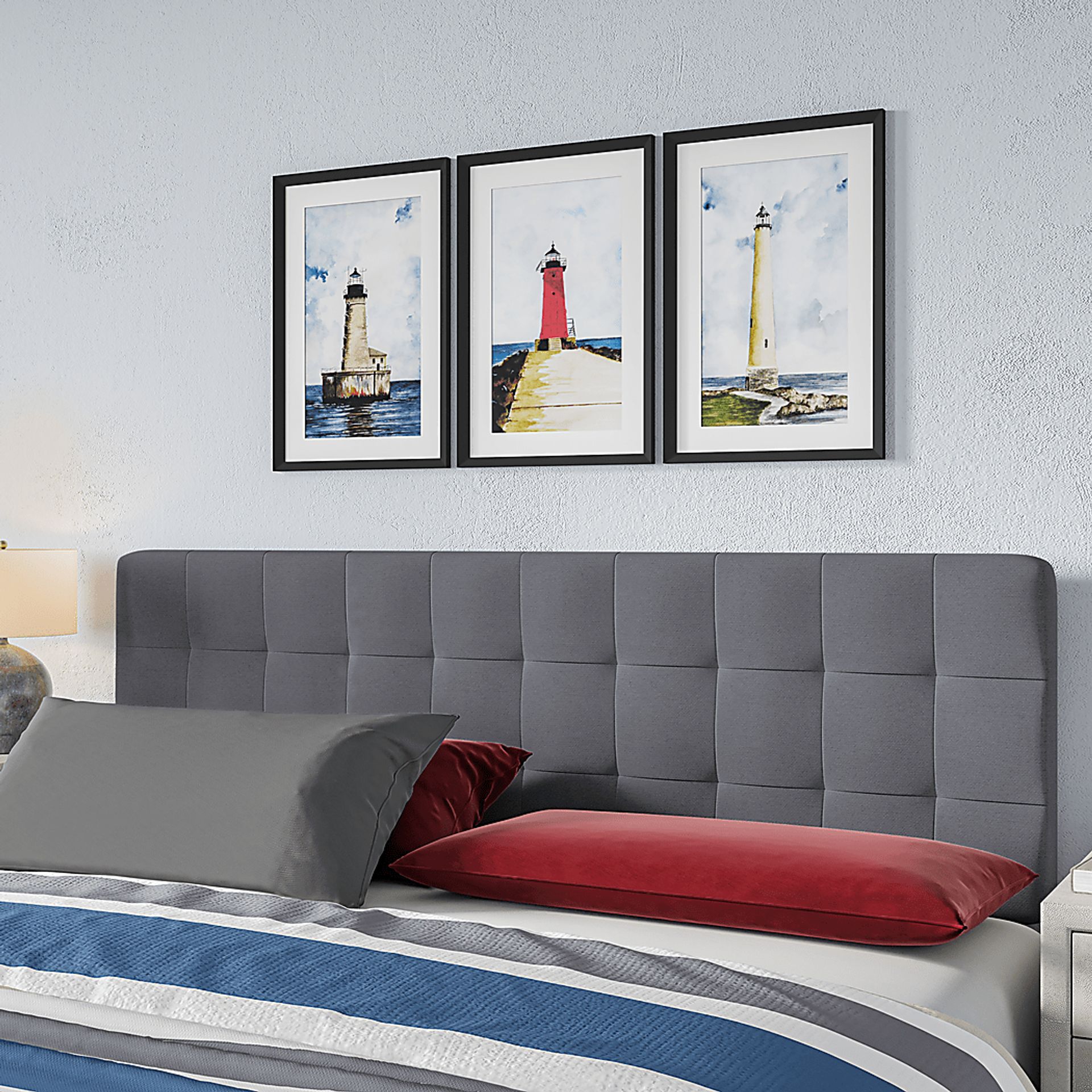 Ellor Lane Charcoal King/California King Headboard - Image 2