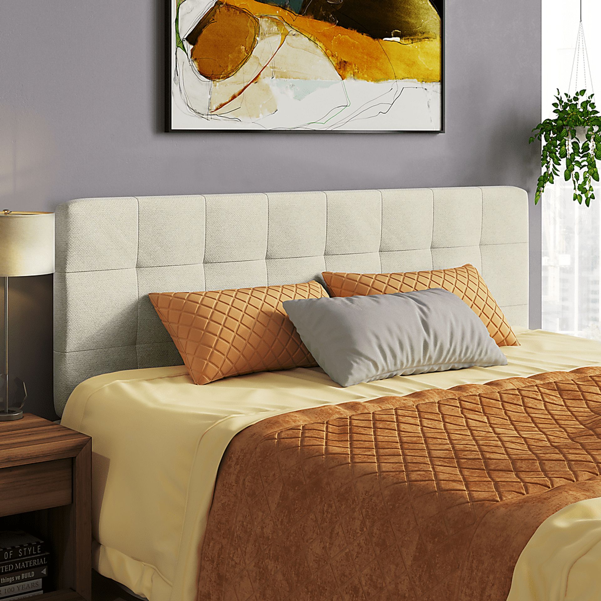 Ellor Lane Natural Full/Queen Headboard - Image 2