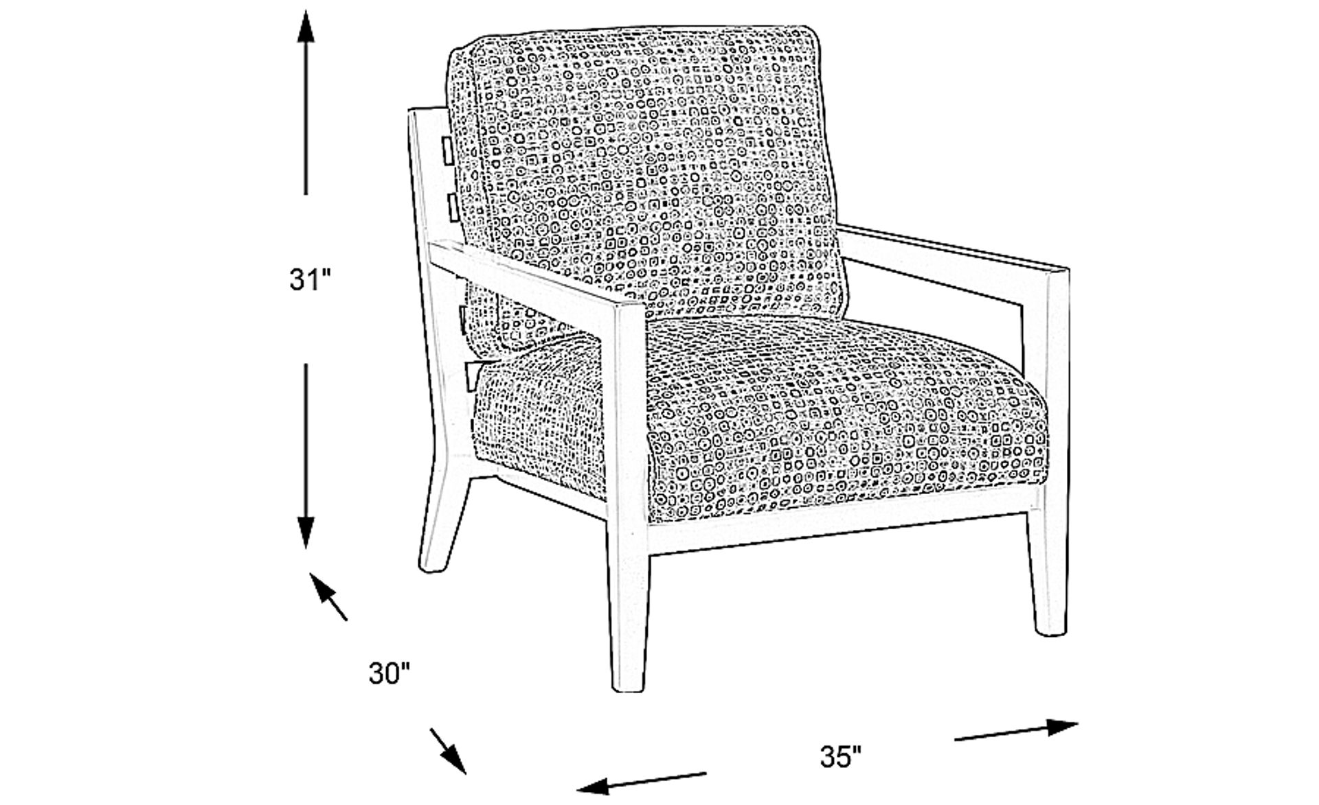 Dimension Image. Please refer to the Dimension Tab on this page for dimension details.