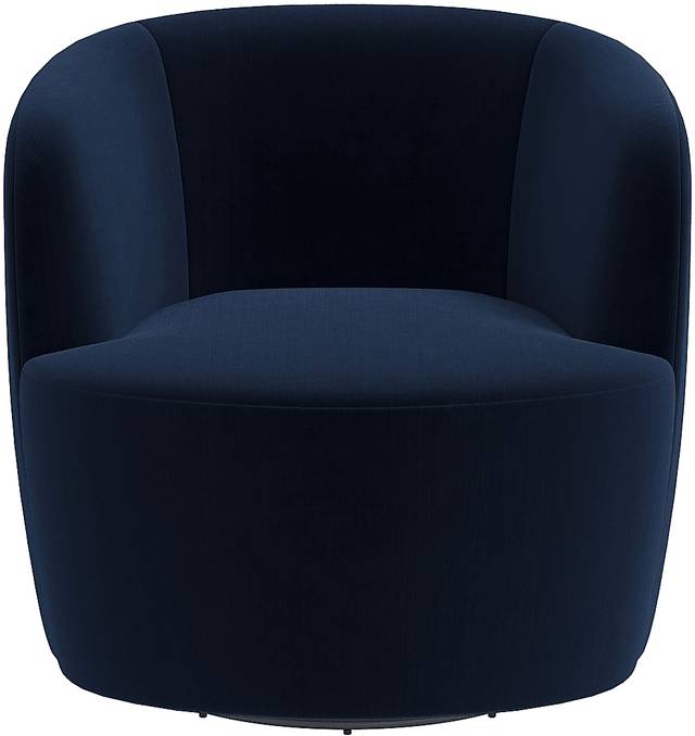 Elloran Blue Swivel Accent Chair - Thumbnail - Image 2