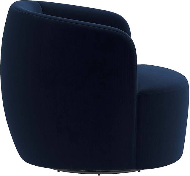 Elloran Blue Swivel Accent Chair - Thumbnail - Image 3