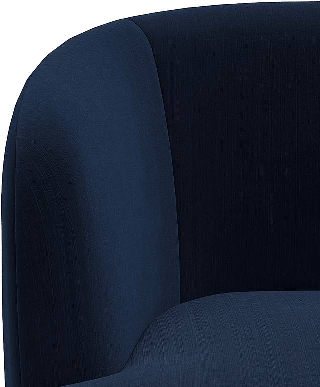Elloran Blue Swivel Accent Chair - Thumbnail - Image 5