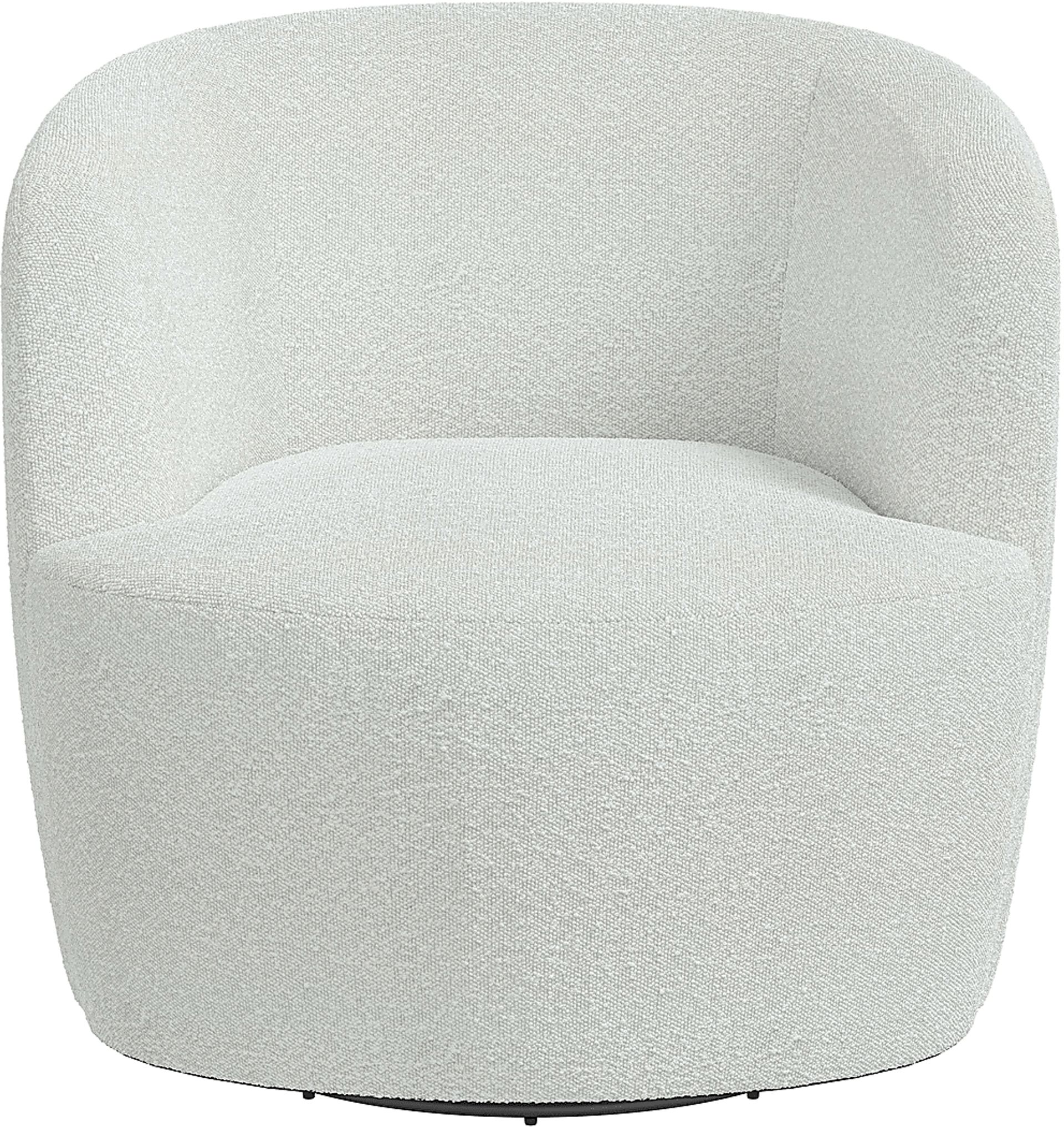 Elloran Cream Swivel Accent Chair - Image 2