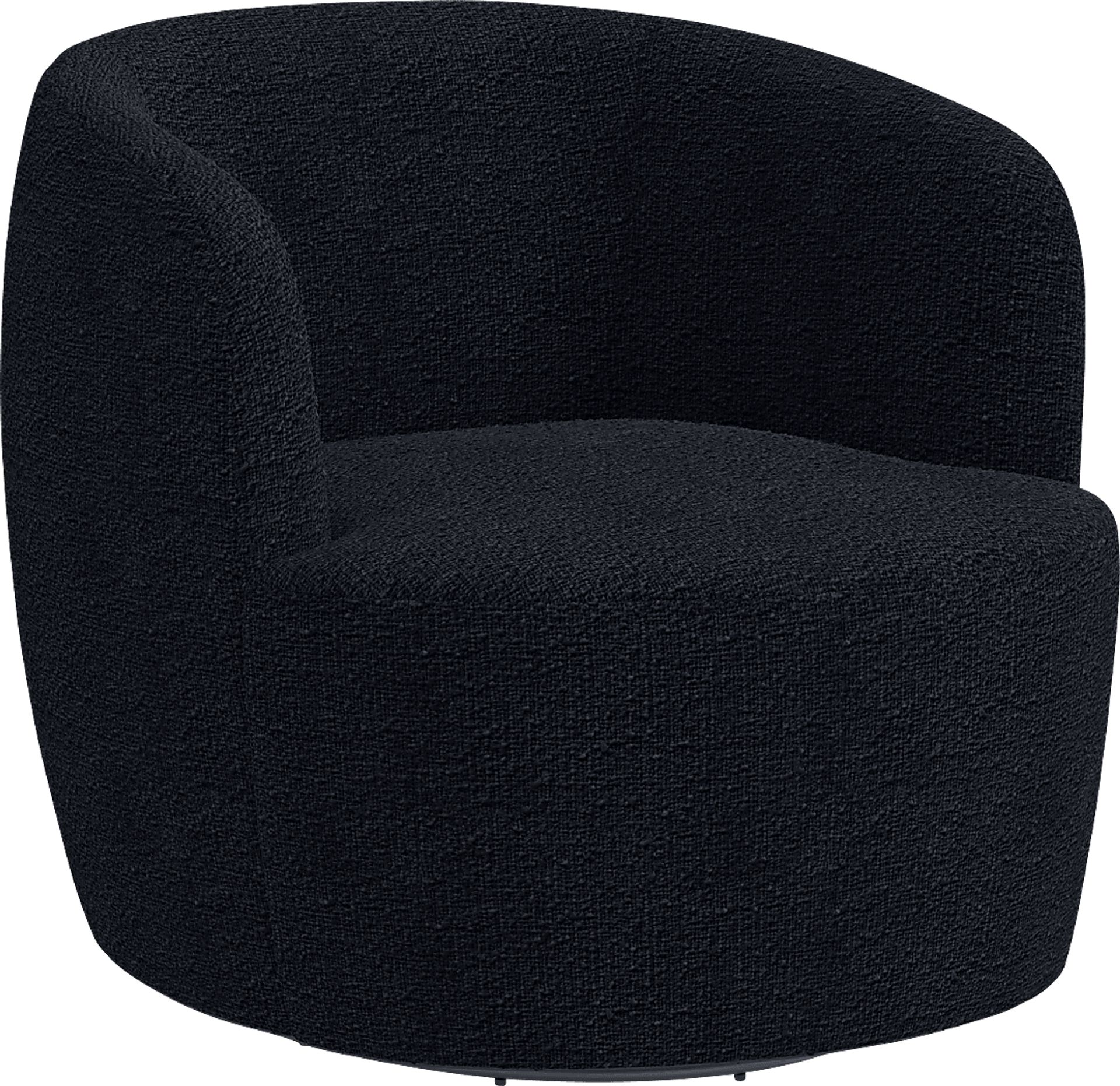 Elloran Dark Blue Swivel Accent Chair - Image 1