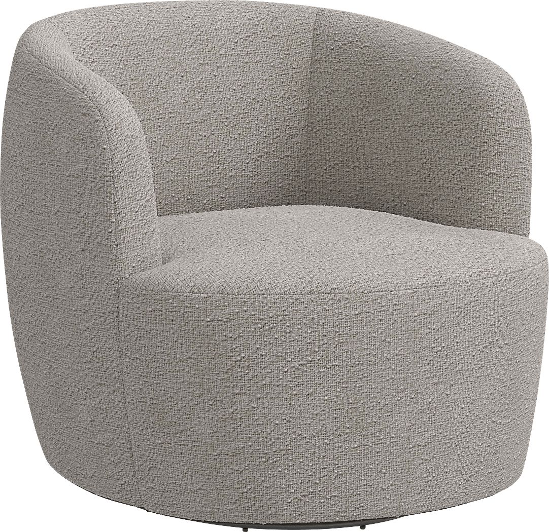 Elloran Gray Swivel Accent Chair