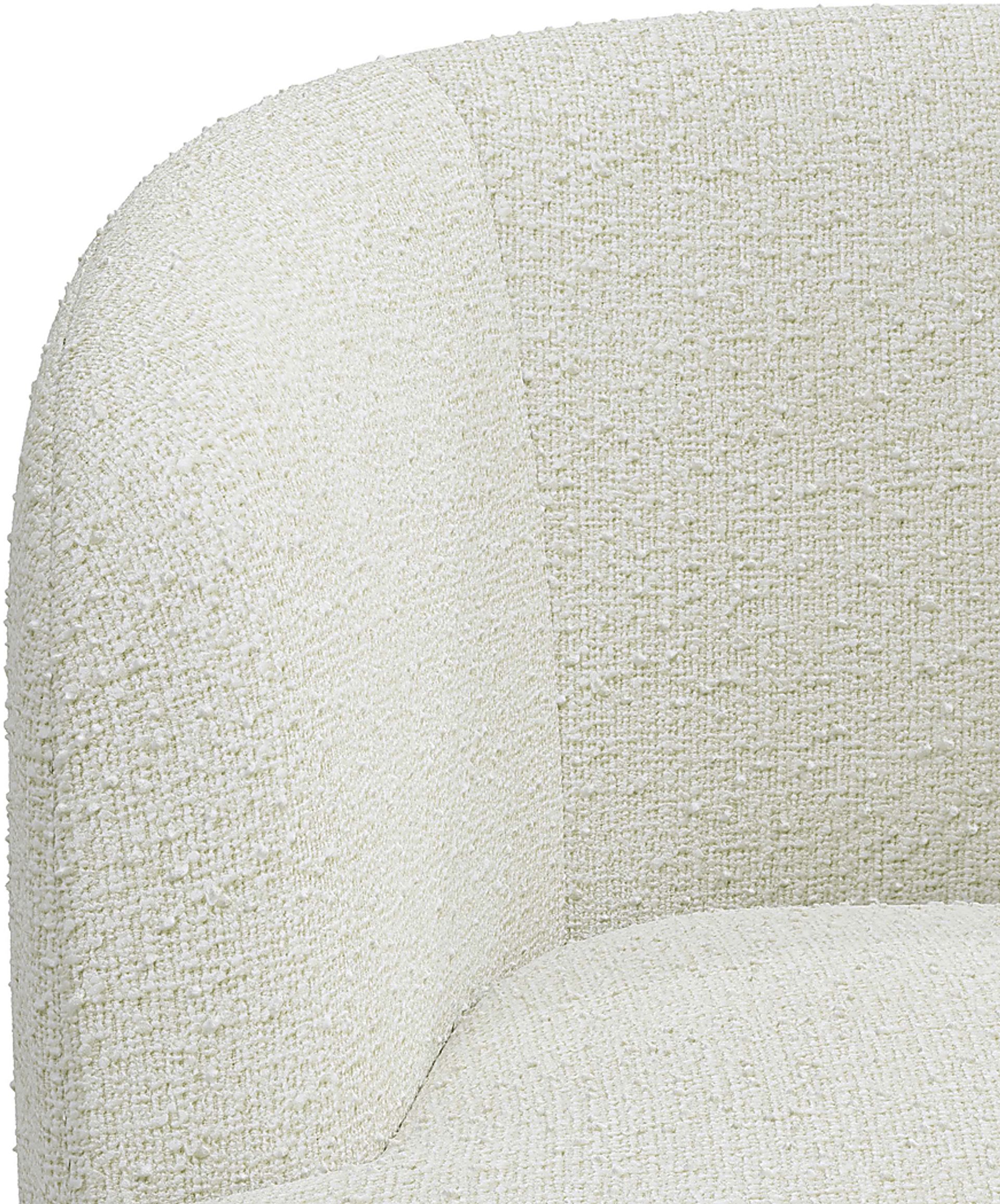 Elloran White Swivel Accent Chair - Image 5