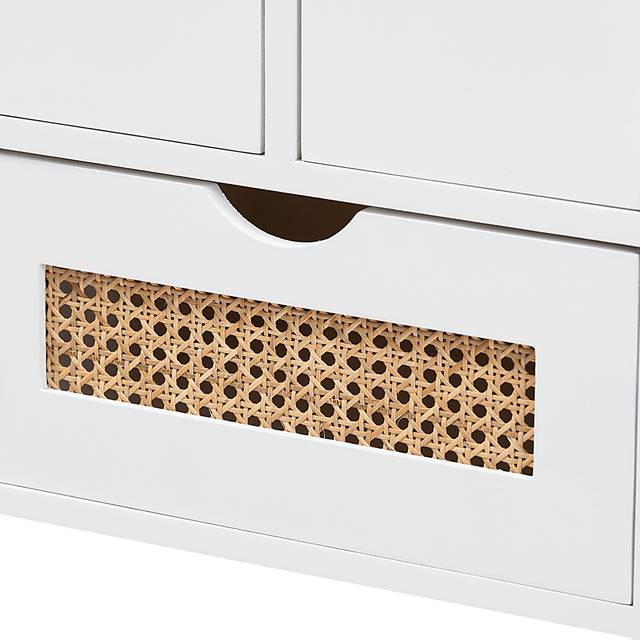 Ellortina White Storage Bench - Thumbnail - Image 7