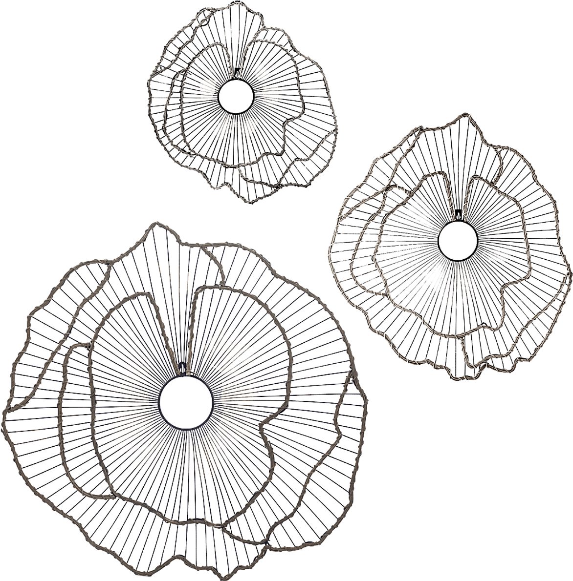 Ellsberg Gold Yellow Artwork, Set Of 3 Rooms To Go