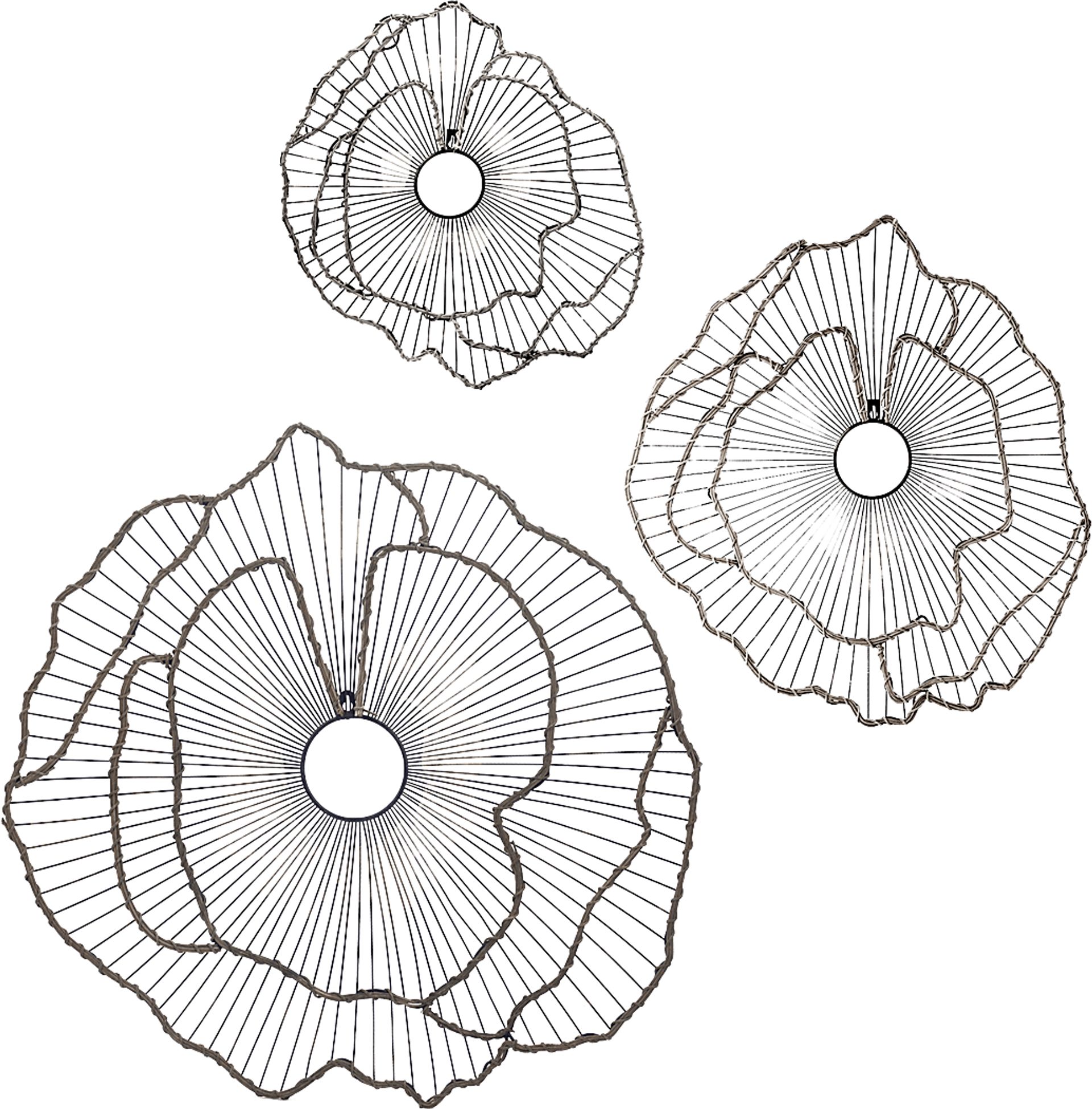 Ellsberg Gold Wall Art, Set of 3 - Image 1