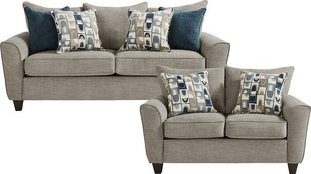 Ellsworth Gray 2 Pc Living Room - Thumbnail - Image 1