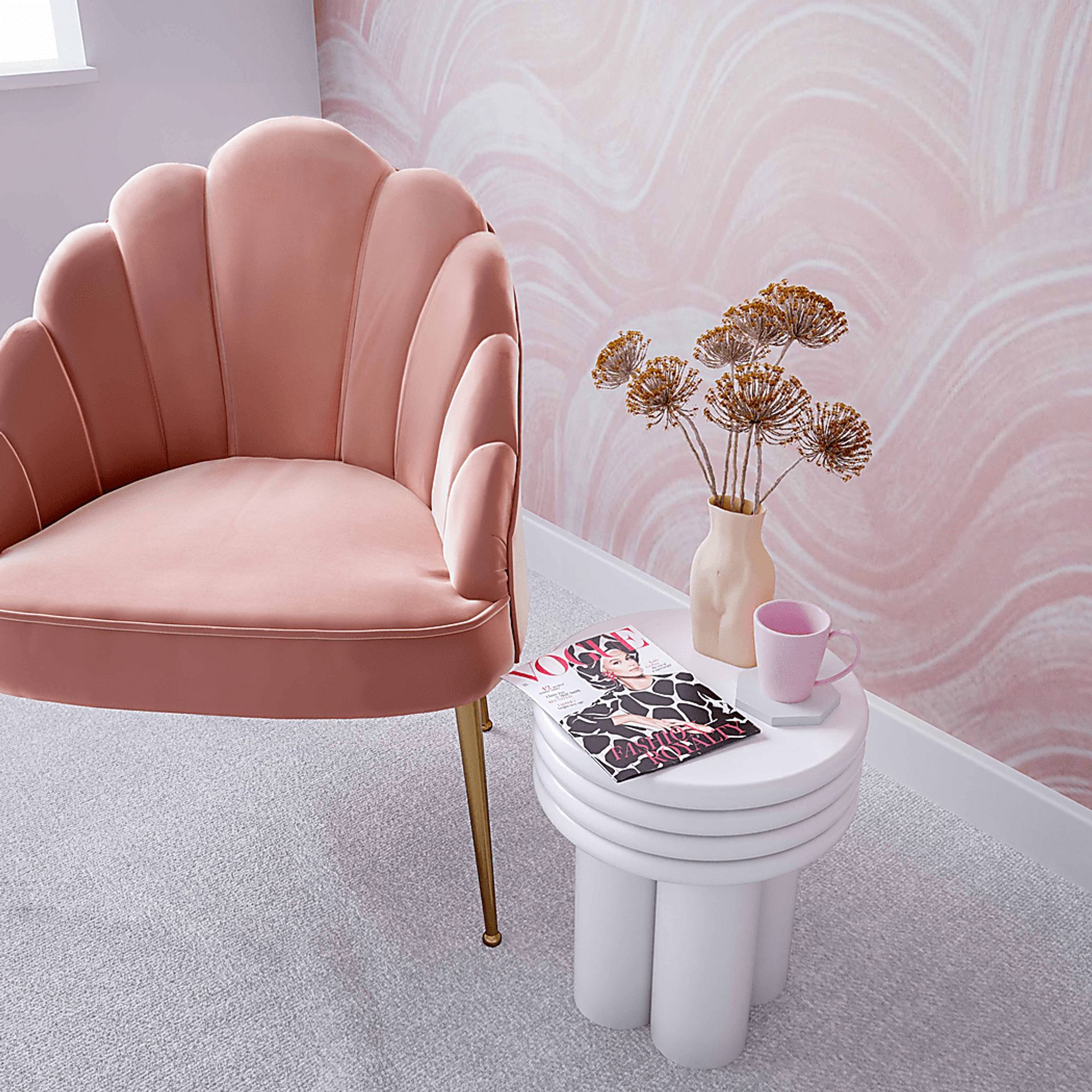 Ellta Ivory Accent Table - Image 5
