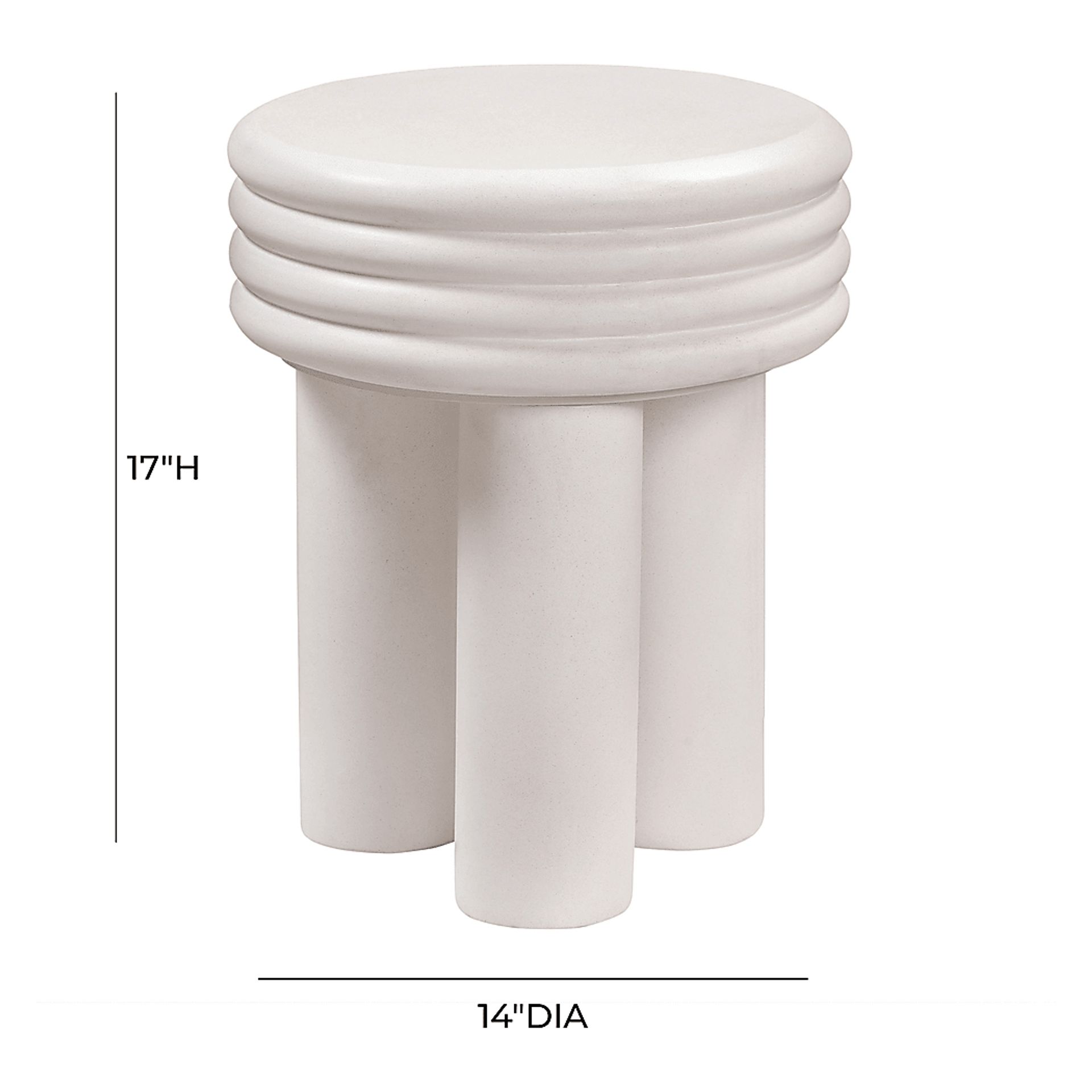 Ellta Ivory Accent Table - Image 6