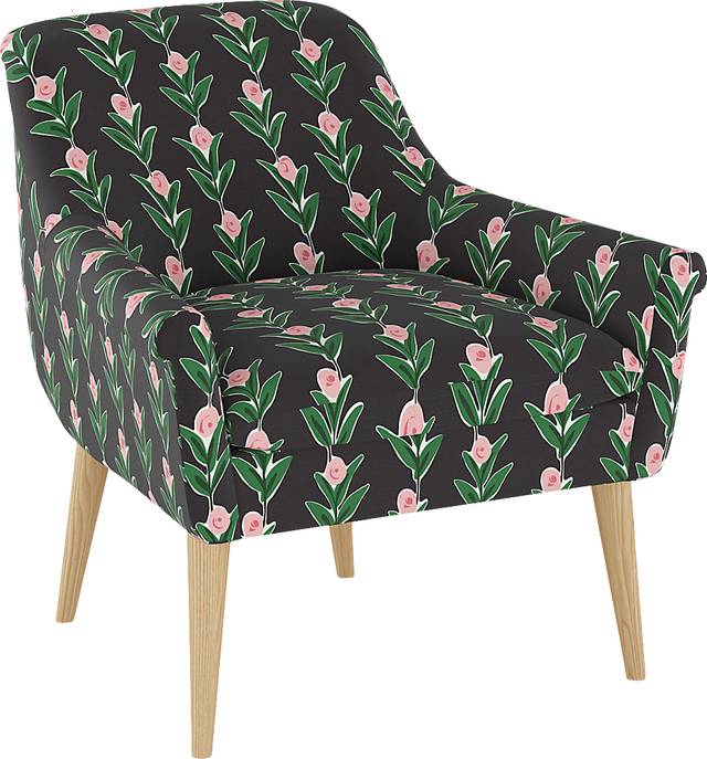 Ellysan Black Accent Chair - Thumbnail - Image 1