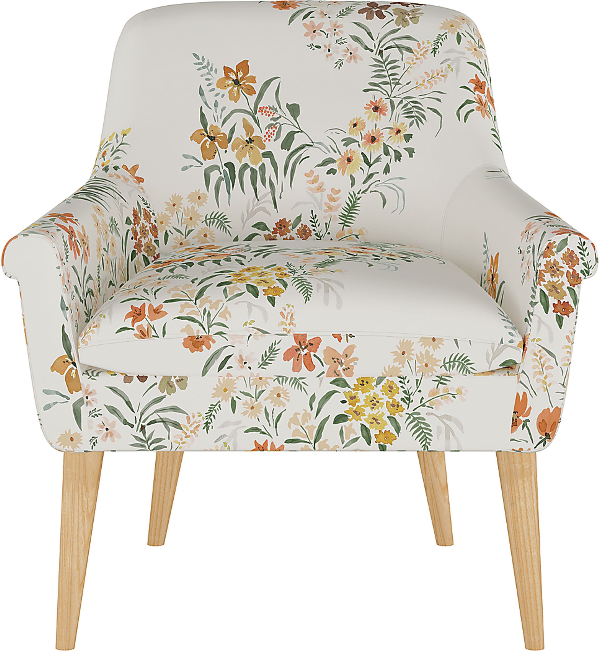 Ellysan Cream Accent Chair - Image 2