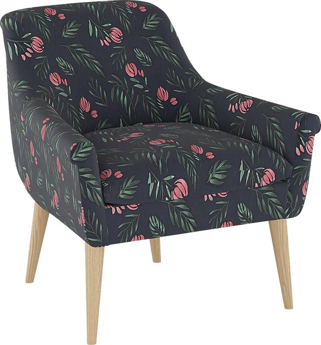 Ellysan Navy Accent Chair - Thumbnail - Image 1