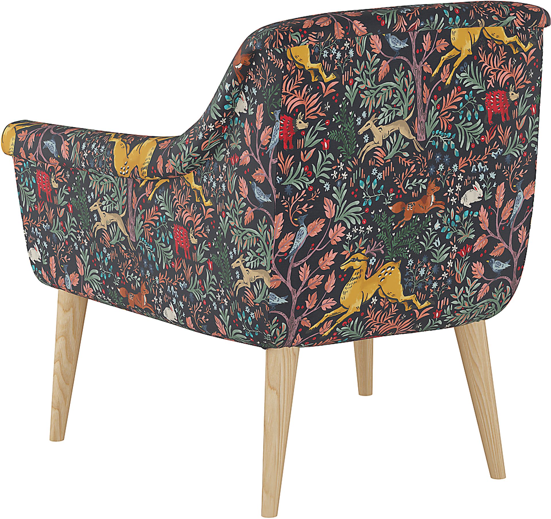 Ellysan Navy Accent Chair - Image 4