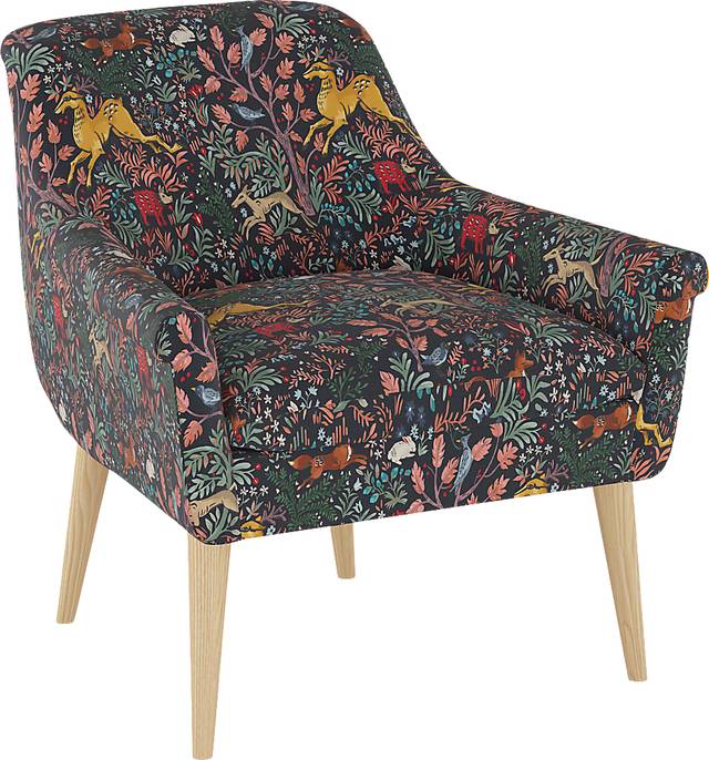Ellysan Navy Accent Chair - Thumbnail - Image 1