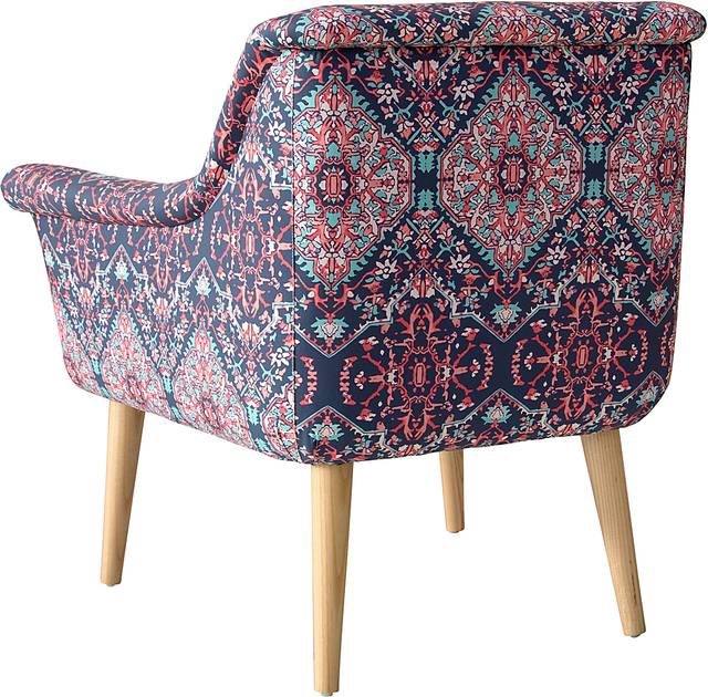 Ellysan Pink Accent Chair - Thumbnail - Image 4