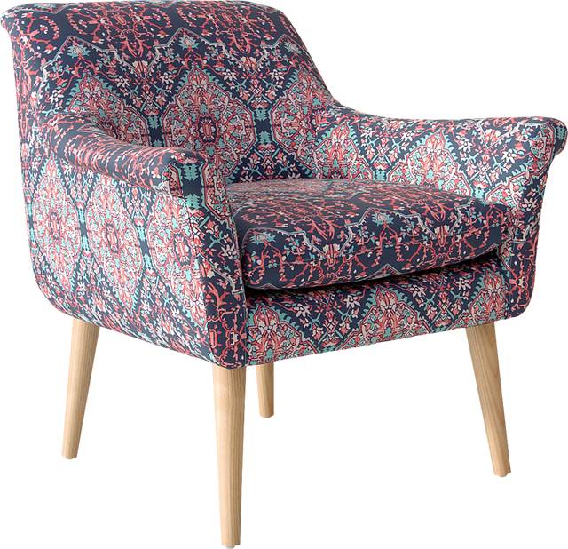 Ellysan Pink Accent Chair - Thumbnail - Image 1