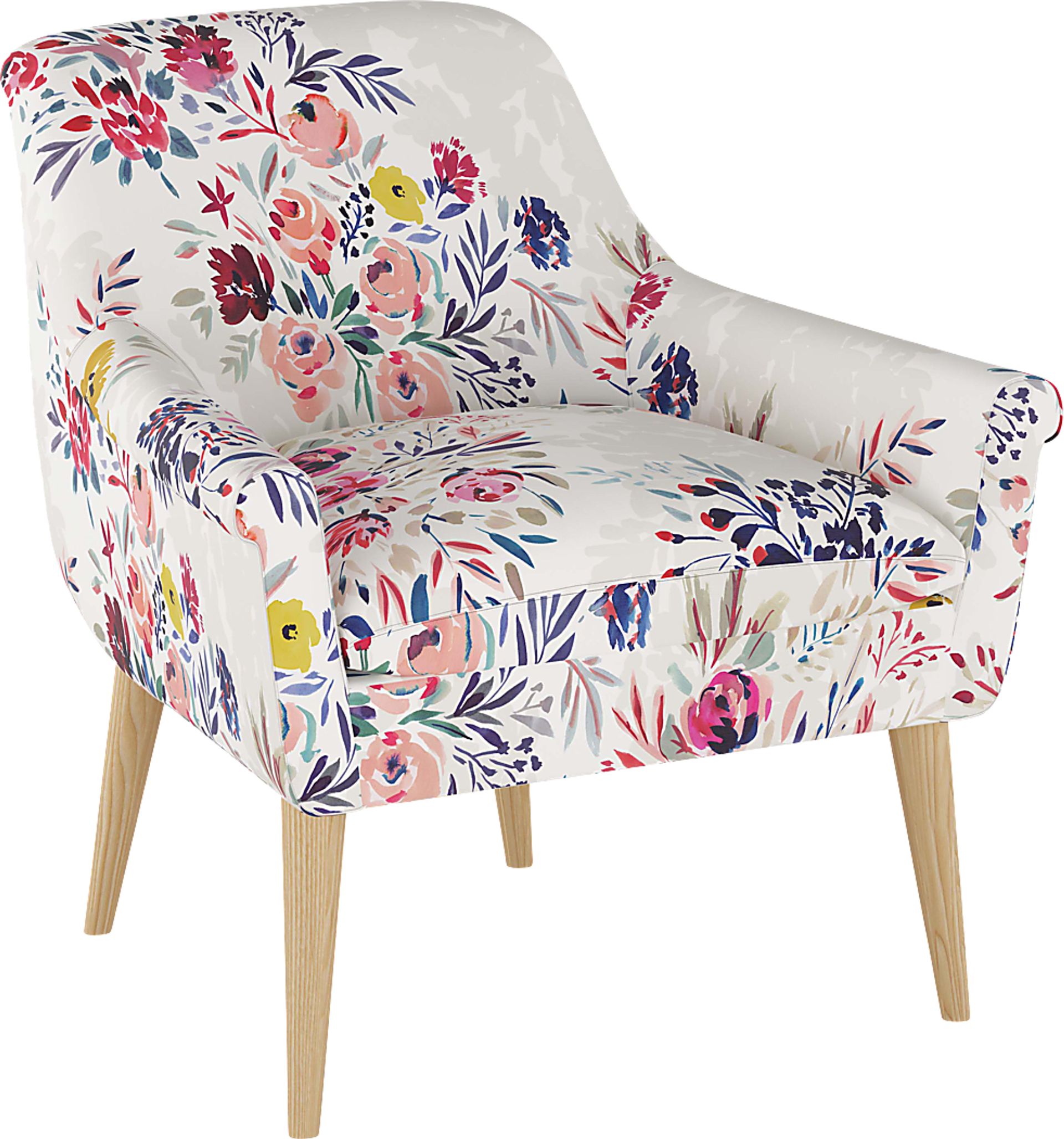 Ellysan Purple Accent Chair - Image 1