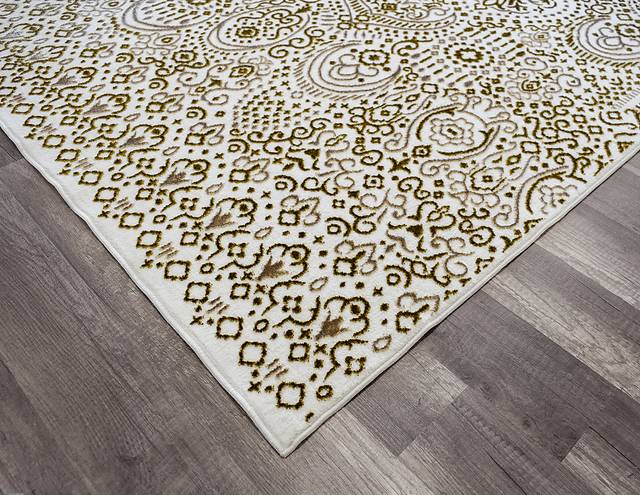 CosmoLiving By Cosmopolitan Ellyse Cream 5' x 7' Rug - Thumbnail - Image 2