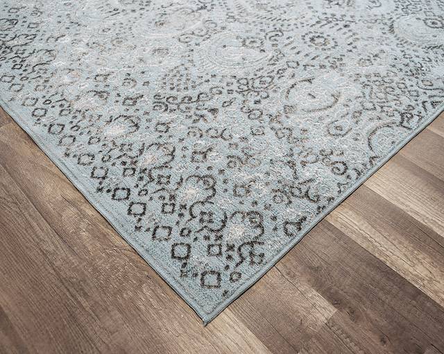 CosmoLiving By Cosmopolitan Ellyse Light Blue 8' x 10' Rug - Thumbnail - Image 2