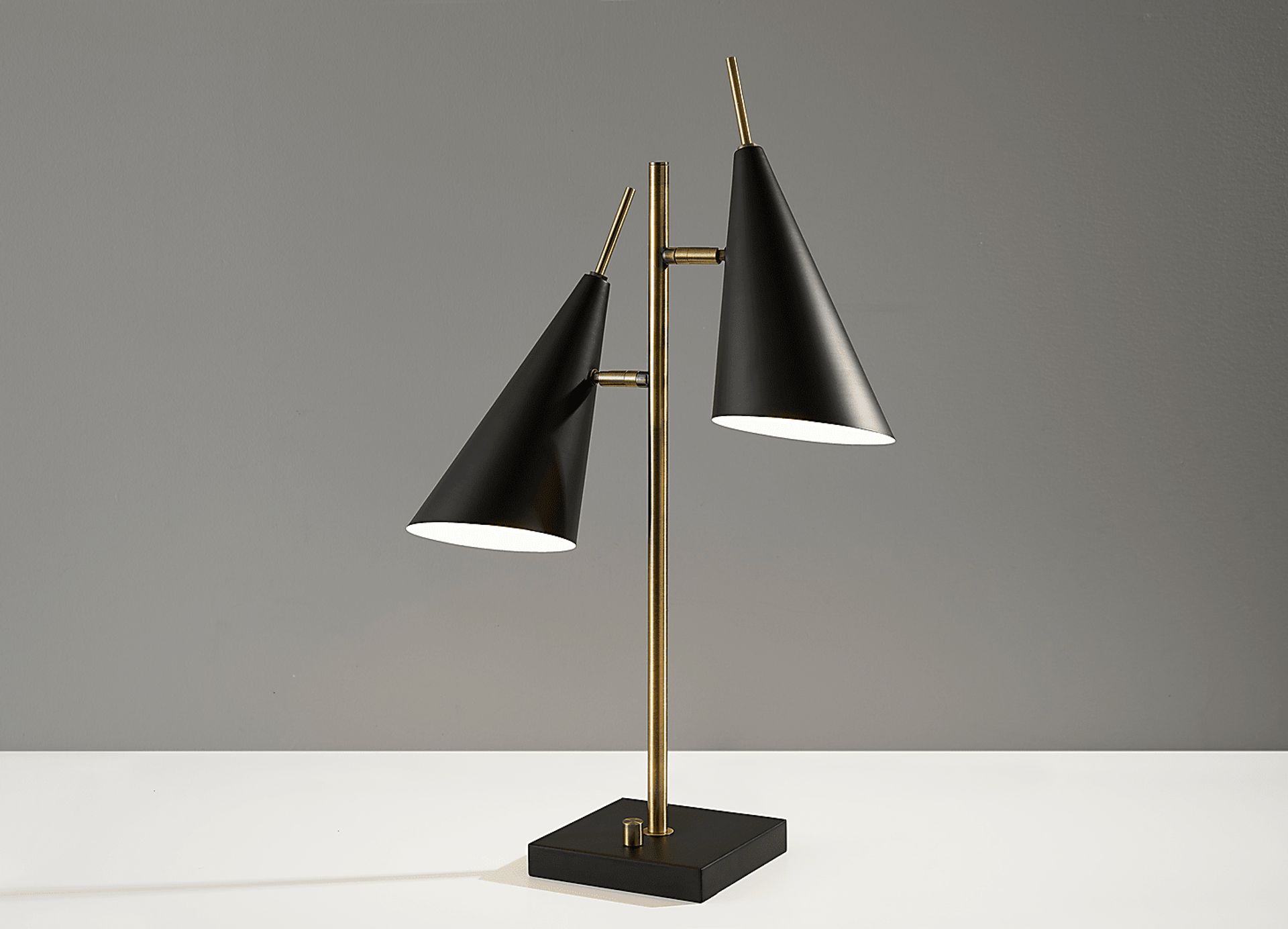 Elm Way Brass 2 Arm Table Lamp - Image 2