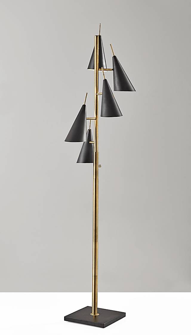 Elm Way Brass Floor Lamp - Thumbnail - Image 5