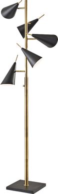 Elm Way Brass Floor Lamp