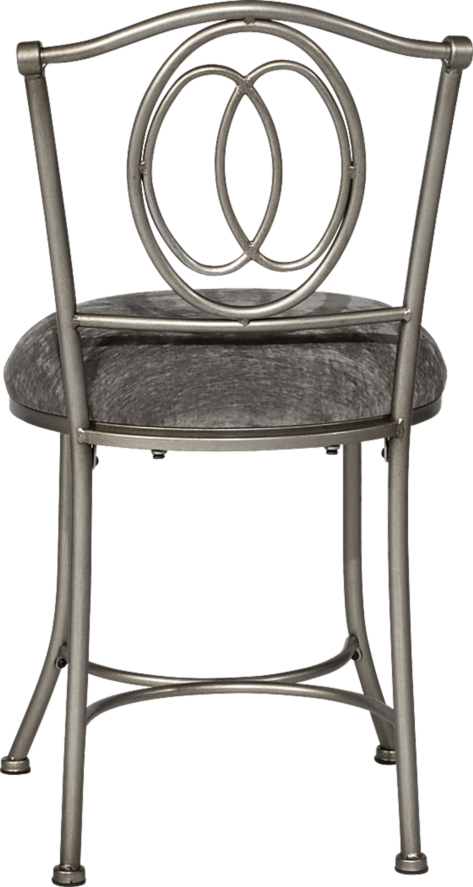Elmark Gray Vanity Stool - Image 3