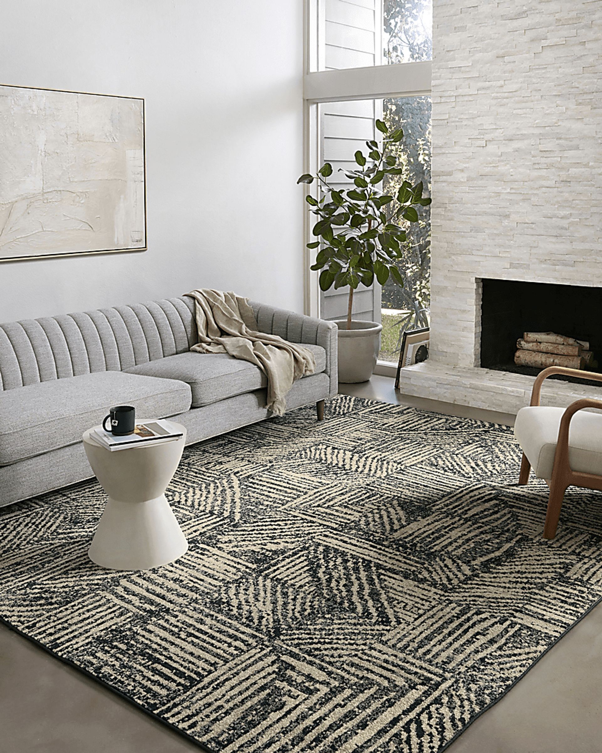 Elmbel Black 5'5 x 7'6 Rug - Image 3