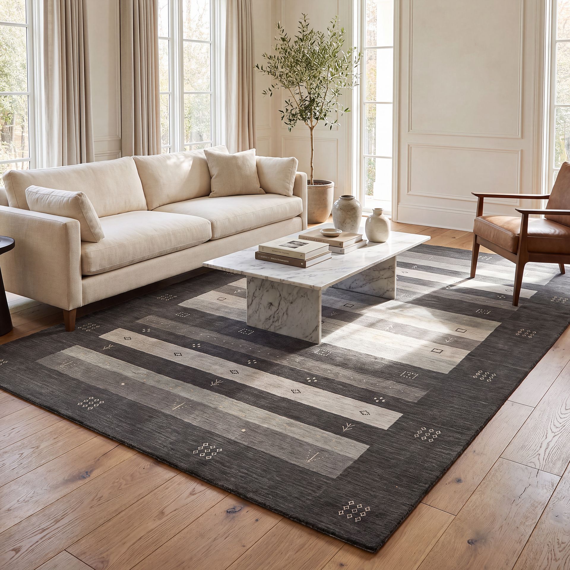 Elmbron Charcoal 3' x 5' Rug - Image 3
