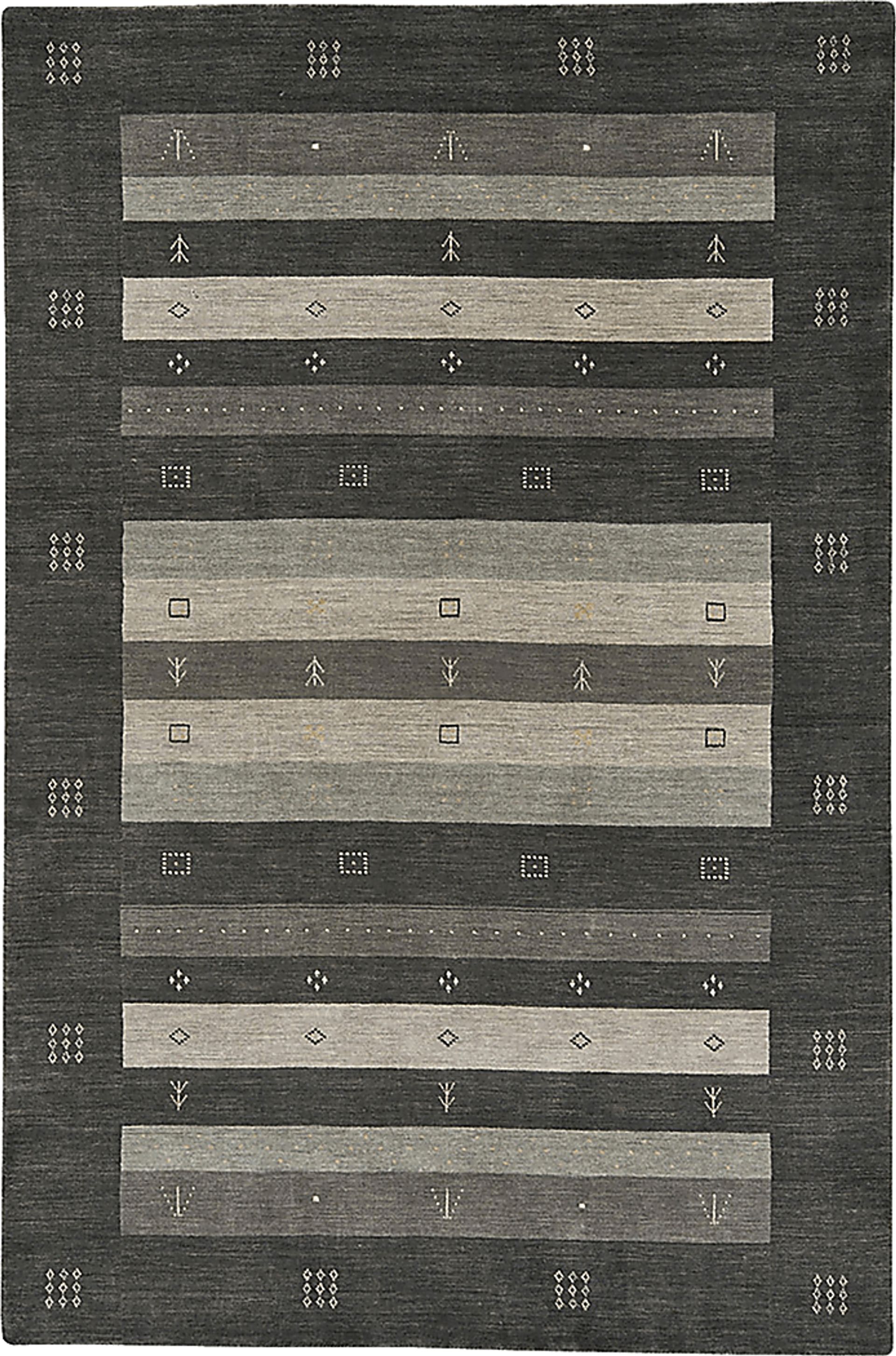 Elmbron Charcoal 5' x 8' Rug - Image 1