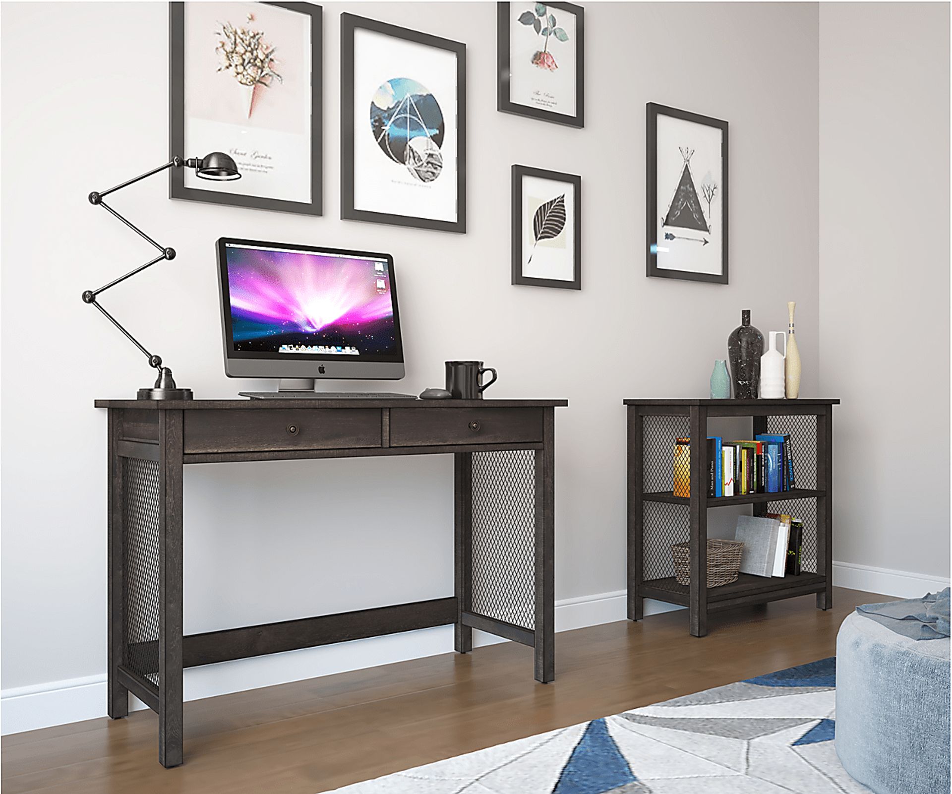 Elmbrook Dark Brown Desk - Image 8