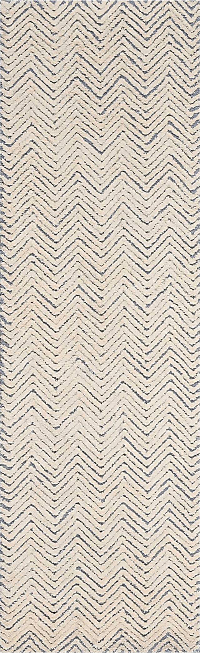 Elmena Ivory 2'3 x 7'6 Rug - Thumbnail - Image 1