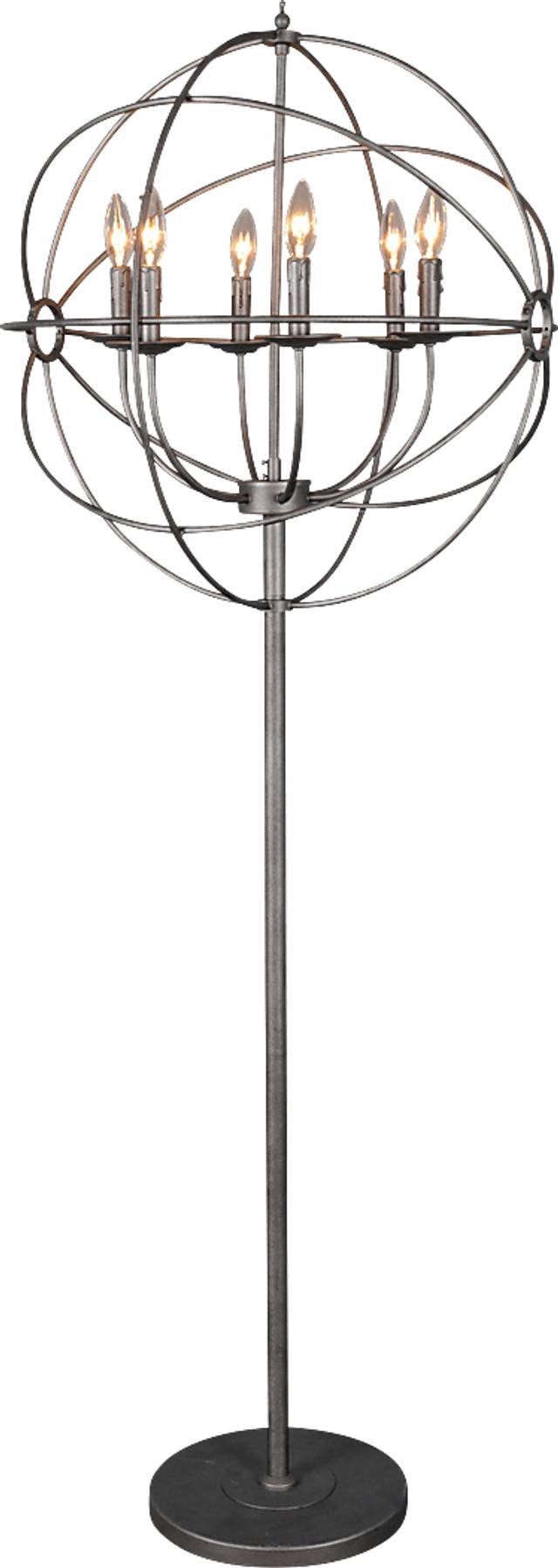 Elmendorf Brown Floor Lamp - Thumbnail - Image 1