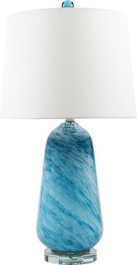 Elmere Bend Blue Lamp