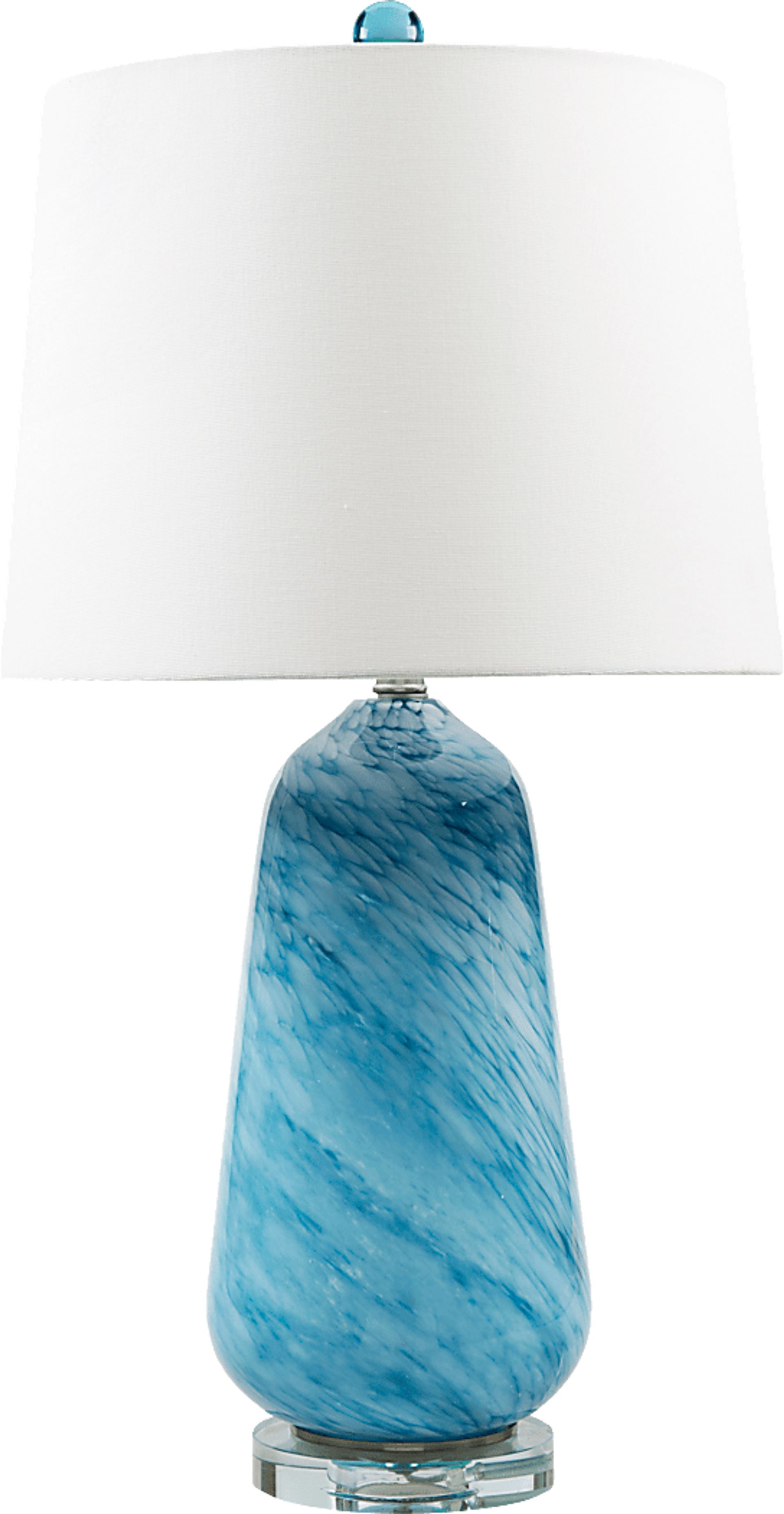 Elmere Bend Blue Lamp - Image 1