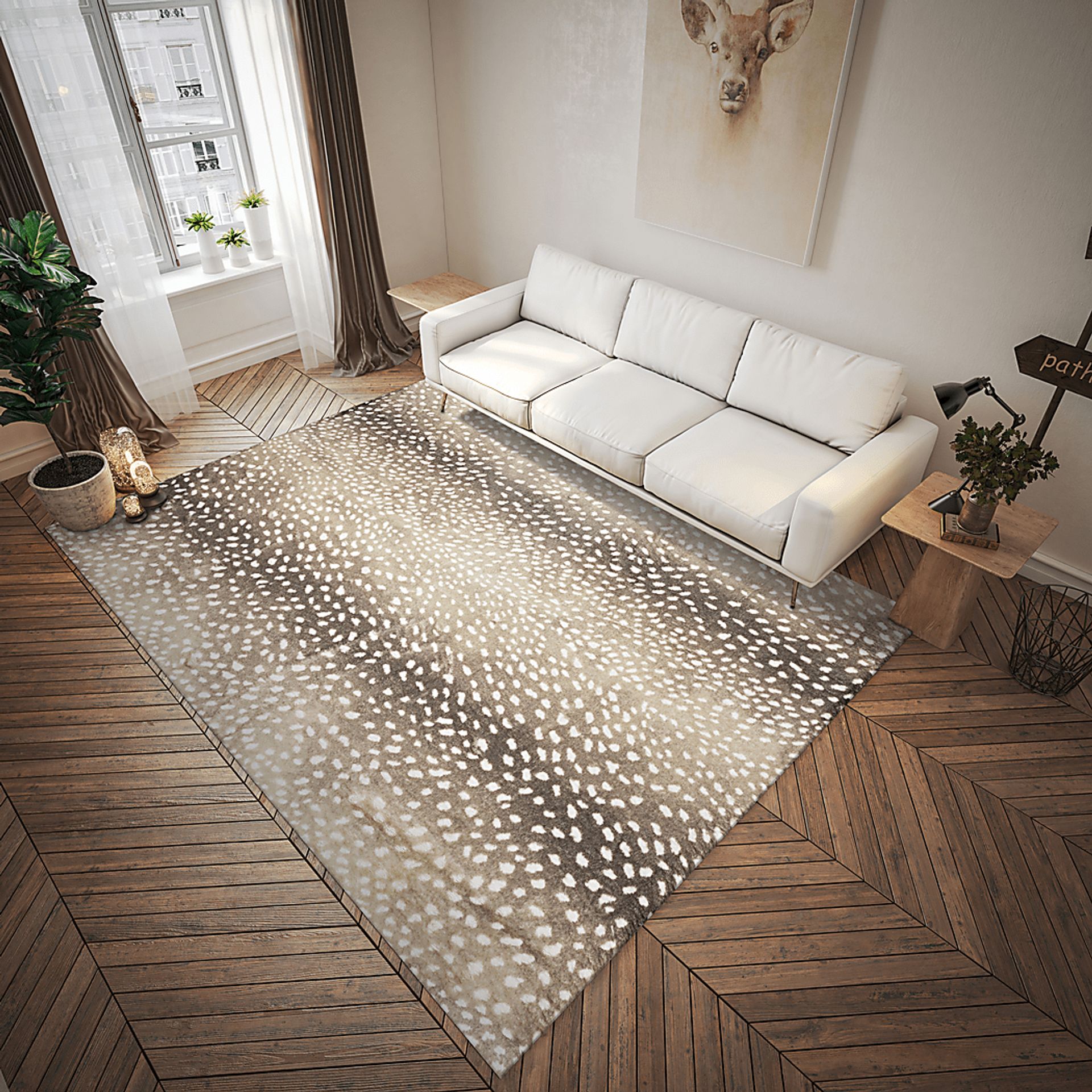 Elmgrove Beige 5' x 8' Rug - Image 2