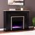 Elmington I Black 52 in. Console, With Color Changing Electric Fireplace