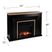 Elmington IV Black 52 in. Console, With Touch Panel Electric Log Fireplace