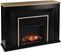 Elmington IV Black 52 in. Console, With Touch Panel Electric Log Fireplace