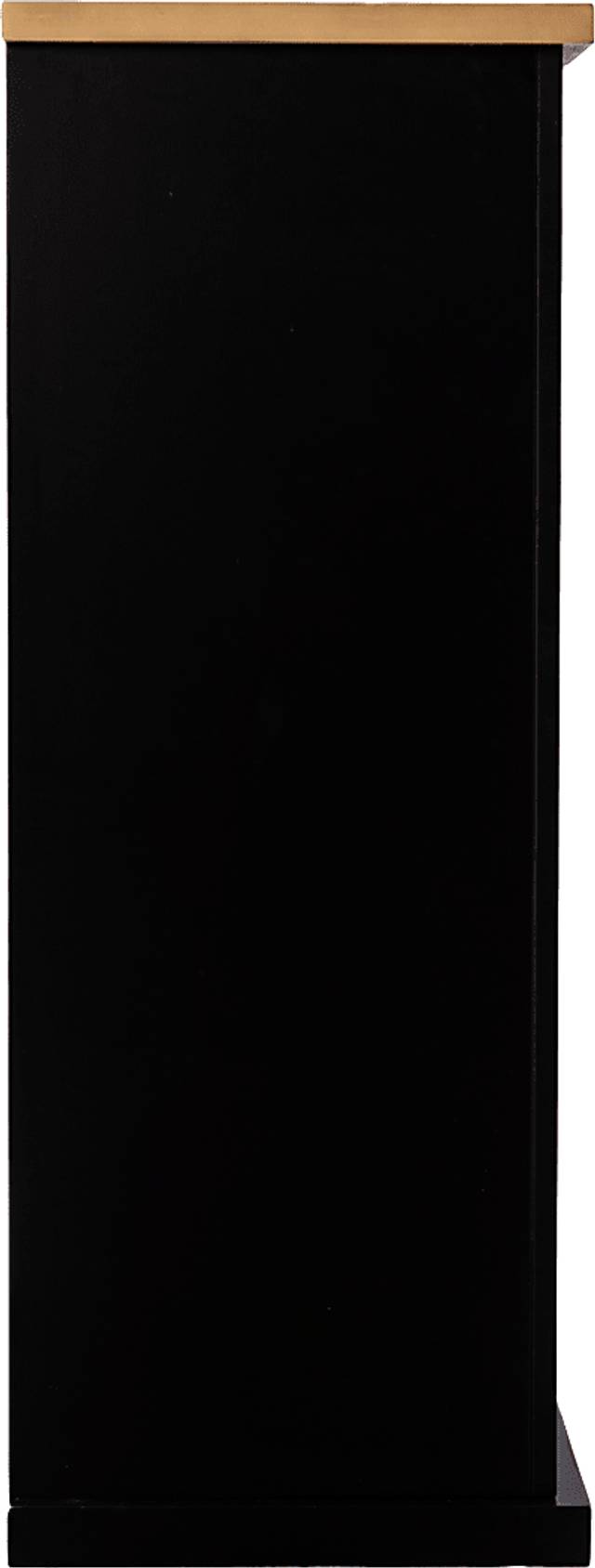Elmington II Black 52 in. Console With Electric Log Fireplace - Thumbnail - Image 2