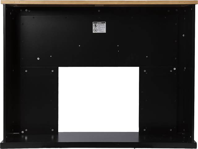 Elmington II Black 52 in. Console With Electric Log Fireplace - Thumbnail - Image 3