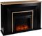 Elmington V Black 52 in. Console with Electric Fireplace