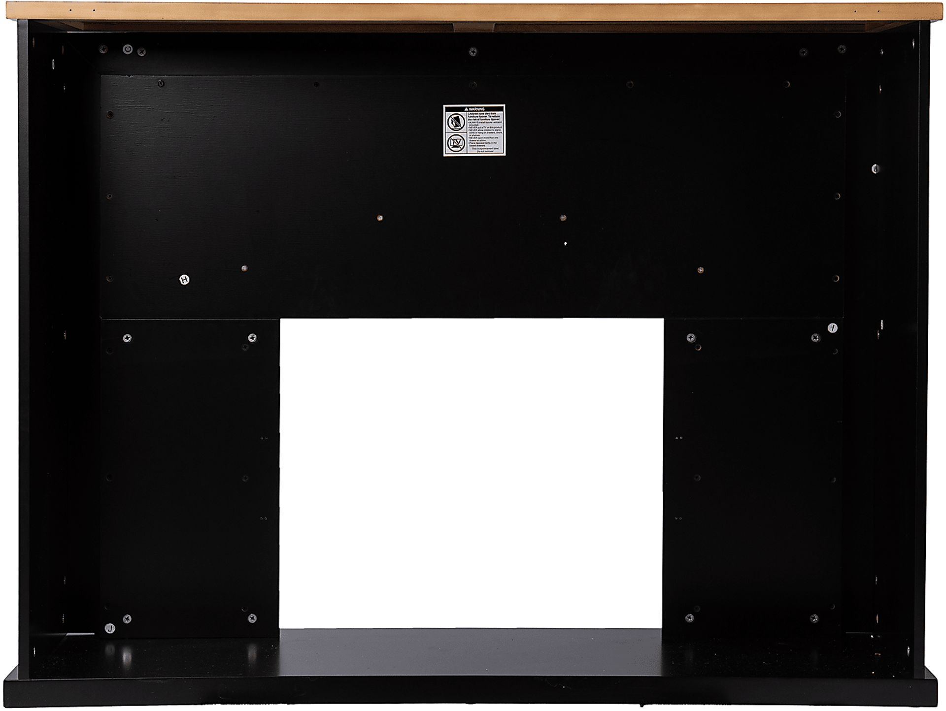 Elmington V Black 52 in. Console with Electric Fireplace - Image 5