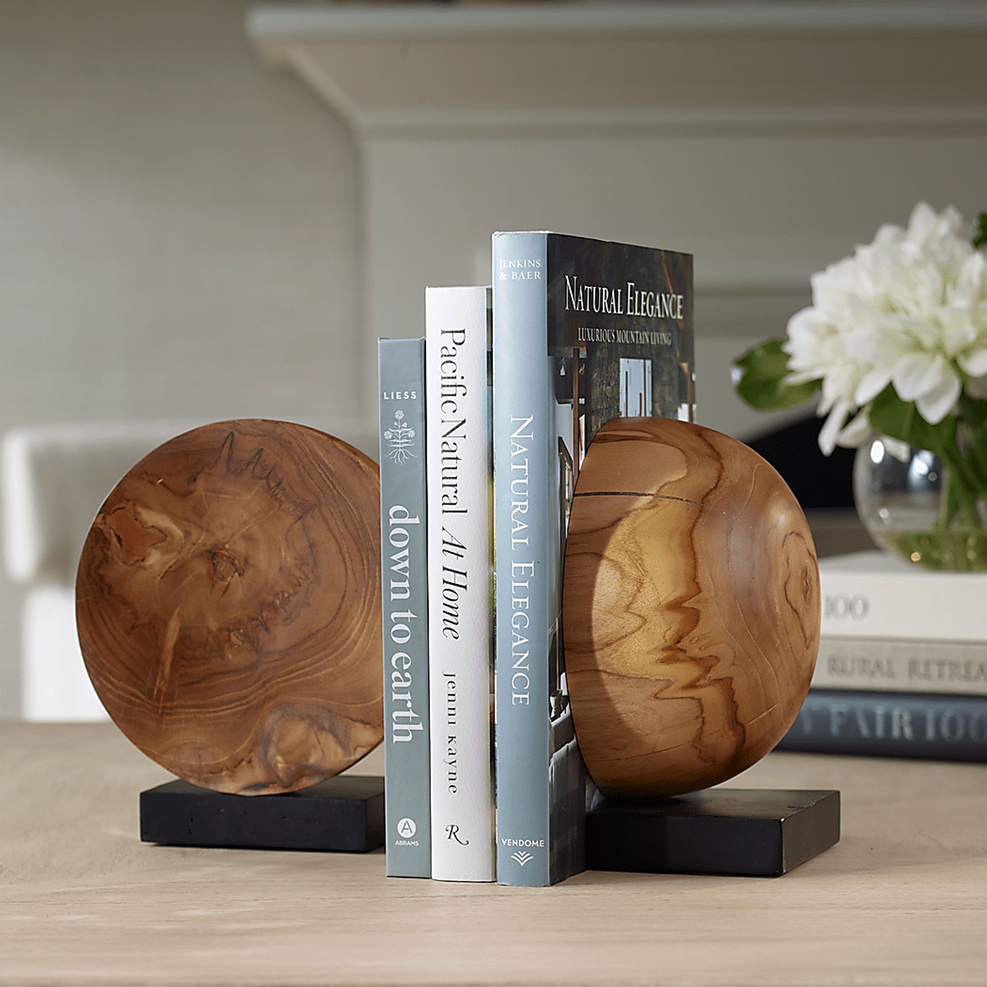 Elmino Brown Bookend, Set of 2 - Image 2
