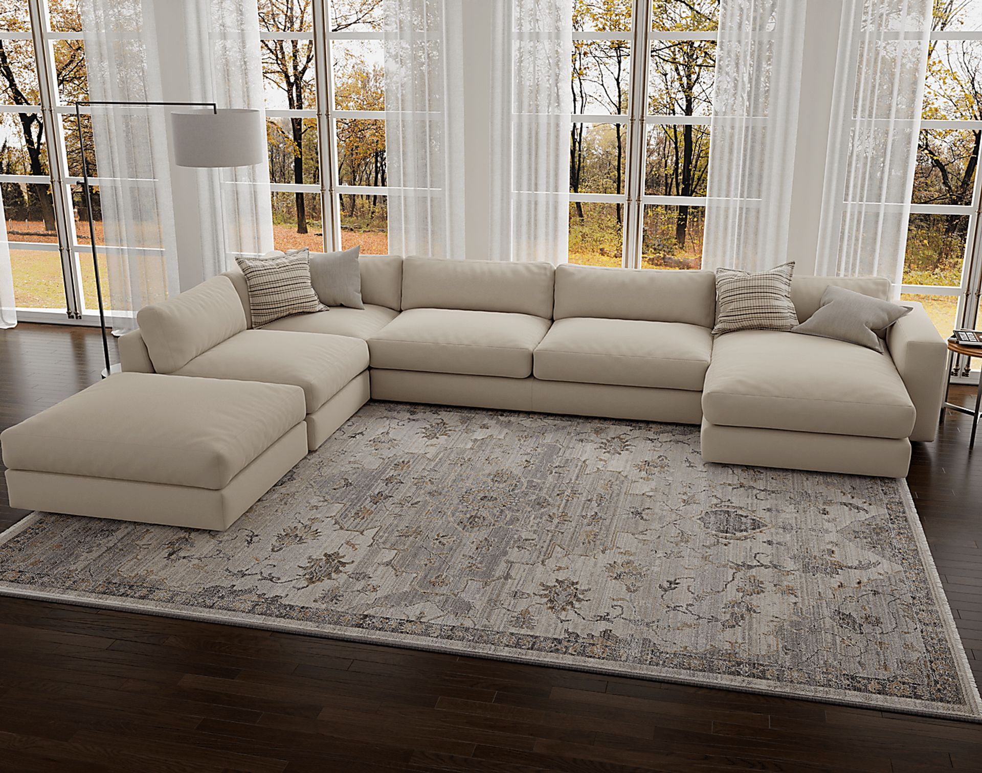 Elmlinet Ivory 7'10 x 9'10 Rug - Image 2