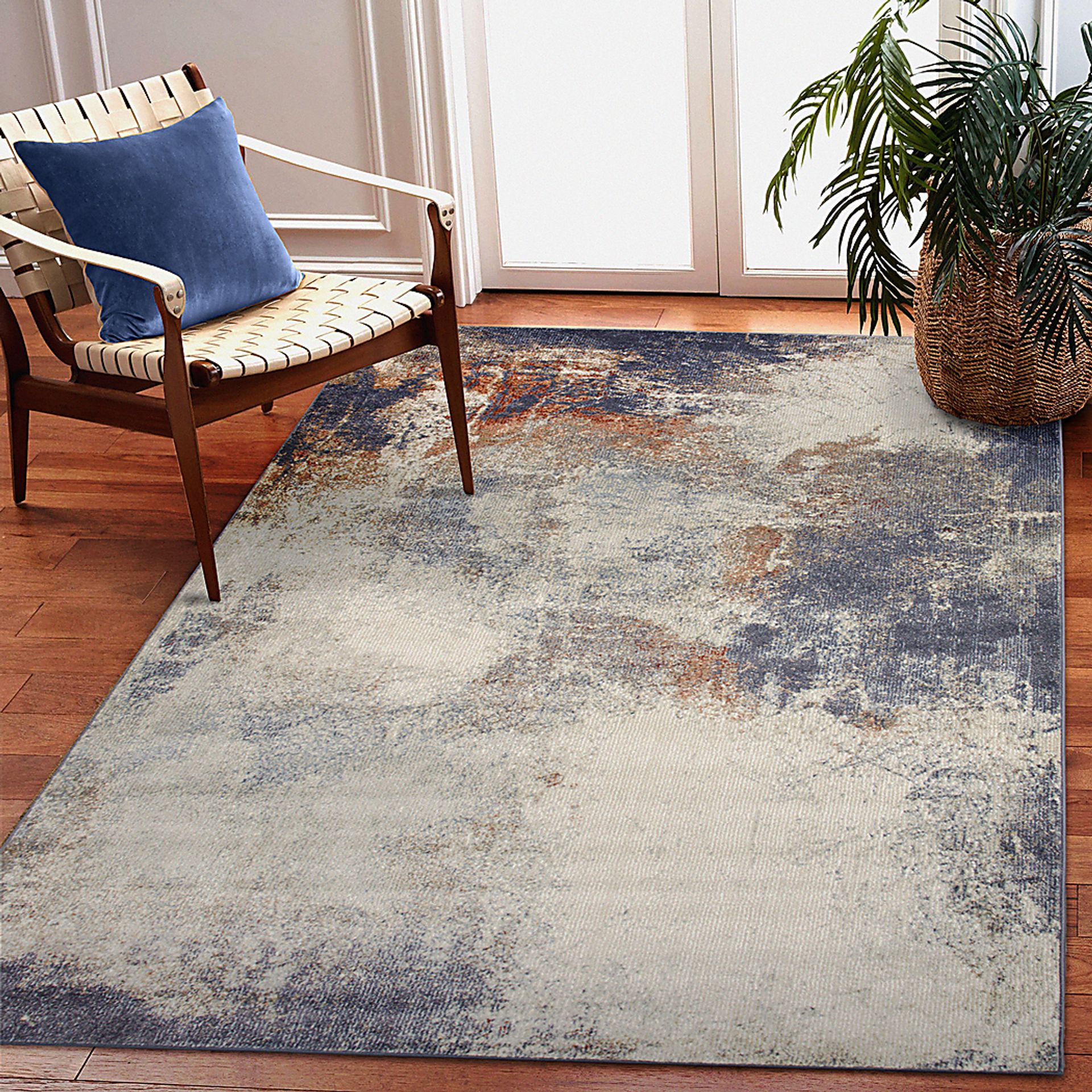 Elmoira Blue 6'6 x 9'4 Rug - Image 7