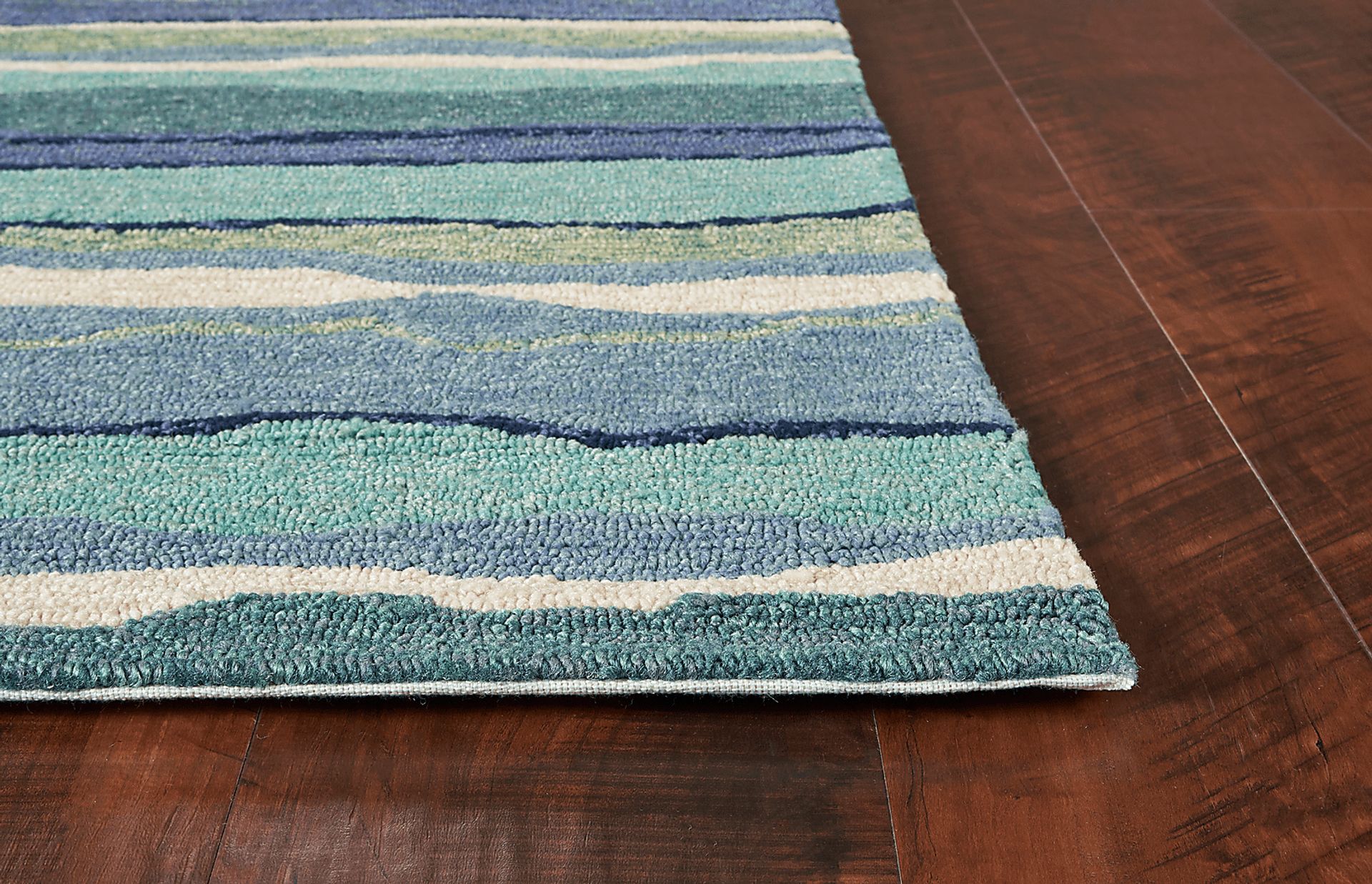 Elmronto Blue 5' x 7'6 Indoor/Outdoor Rug - Image 4